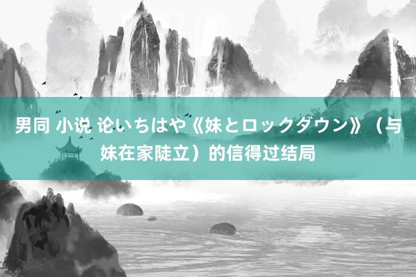 男同 小说 论いちはや《妹とロックダウン》（与妹在家陡立）的信得过结局