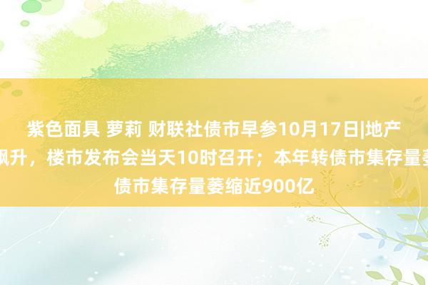 紫色面具 萝莉 财联社债市早参10月17日|地产股昨日集体飙升，楼市发布会当天10时召开；本年转债市集存量萎缩近900亿