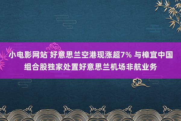 小电影网站 好意思兰空港现涨超7% 与樟宜中国组合股独家处置好意思兰机场非航业务