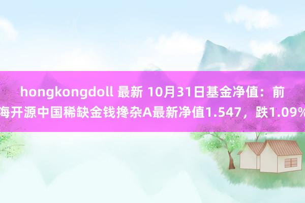 hongkongdoll 最新 10月31日基金净值：前海开源中国稀缺金钱搀杂A最新净值1.547，跌1.09%