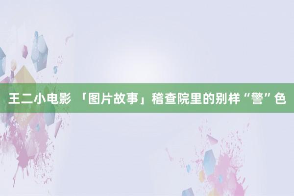 王二小电影 「图片故事」稽查院里的别样“警”色